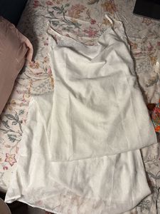 Elegant White Slip Dress