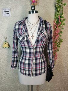 Stylish Plaid Button-Up Shirt