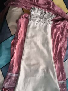 Pink Striped Kurta and pant set