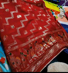 Red Traditional Saree