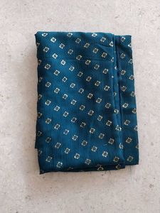 blouse piece Elegant Teal with Gold Floral Print
