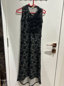 Lace Embellished Midi Dress