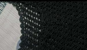 Chic Black Crochet Top