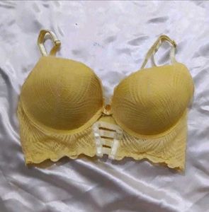 Yellow Lace Bra