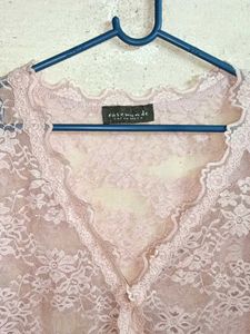 See-through Lace Shirt