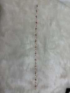 Elegant Neckpiece with Ruby & Crystal Accents