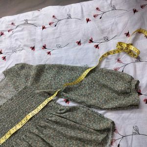 Chic Floral Smocked Square Neck Top