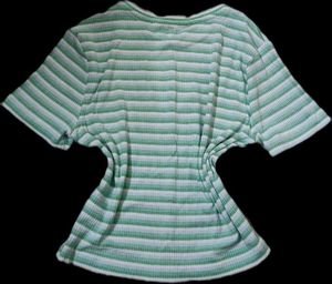 Striped tight fit crop top