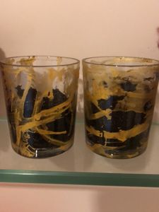 Tea Light Set Hand Painted