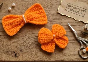 Matching Mother  &amp; Daughter 👭 Crochet Bow Hair Cl