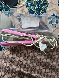 Pink Hair Straightener with Case
