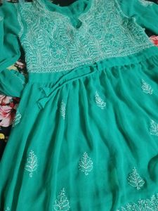 Chikankari Embroidered Dress