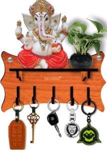 Wood Key Holder With Stand