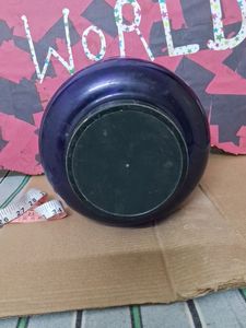 Large Empty Blue Protein Container