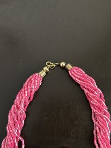 Nepali Brand New Pink Set Necklace With Earrings