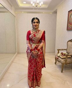 Red Banarasi Silk Saree
