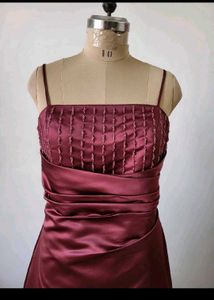 Elegant Satin Evening Gown