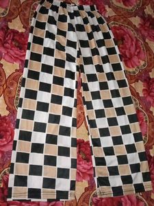 Combo of Checkerboard Wide Leg Pants