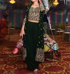 Embroidered Ethnic blouse plazzo and jacket
