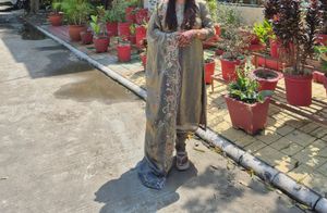 Embroidered Kurta Set with Dupatta