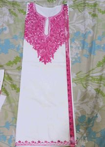 Pink Kashmiri Embroidered Kurta