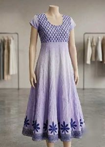 Beautiful white Anarkali Gown