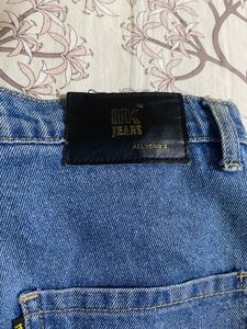 Blue Denim Cargo Jeans
