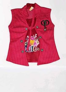 Cute Pink Skirt Set