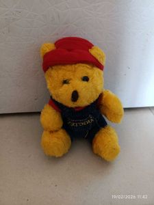 Cute Yellow Teddy Bear with Red Hat
