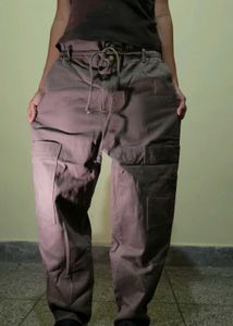 brown baggy jeans