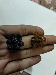 Blue And Yellow Bracelet An Ring