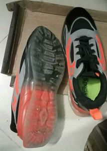 Stylish Black &amp; Gray Sports Shoes