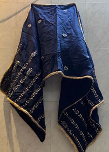 Beautiful Navy Blue Embellished Dupatta
