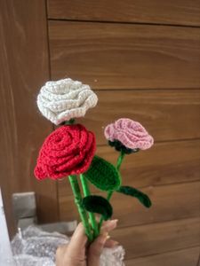 Handmade Crochet Roses