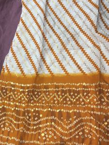 Women's Orange &amp; White Kurta