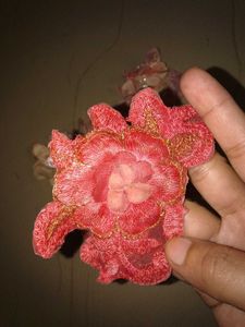 Set of 6 Floral lace pachs