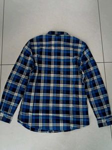 SPYKAR Men's Blue Plaid Flannel Shirt