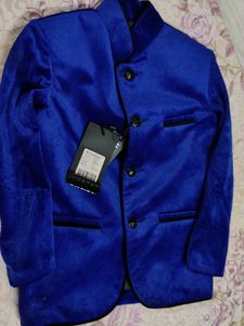 Men's Royal Blue Velvet Blazer