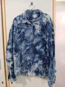 Tie-Dye Denim Look Shirt