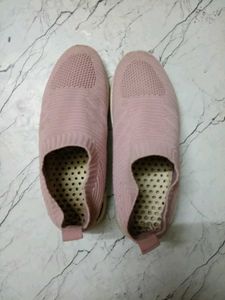 Pink Slip-On Shoes