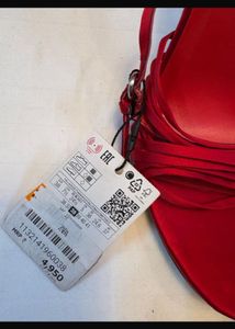 Zara Red Strappy Heels