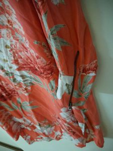 Vibrant Floral Print Long Sleeve Dress