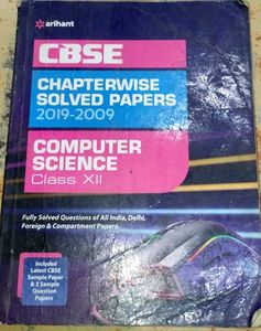 CBSE XII Computer Science Chapterwise Solved Paper