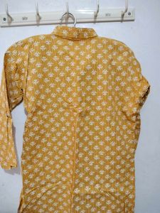 Yellow short Kurti