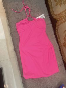 Hot Pink Mini Party Dress