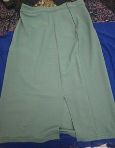 Mint Green Crop Top &amp; Skirt Set