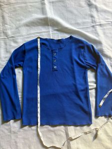 Royal Blue Long Sleeve Top