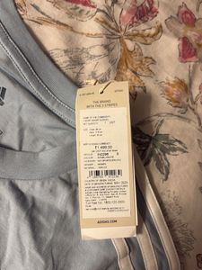 Adidas Blue Striped Tee - New