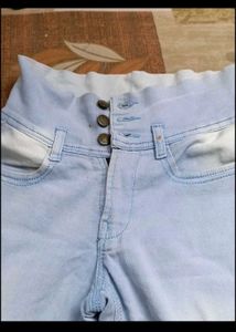 Embroidered High-Waisted Jeans