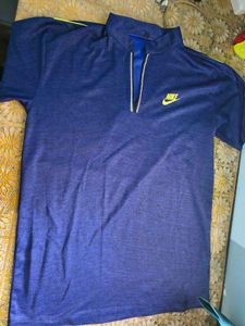 Nike Men's Blue Pullover T-Shirt